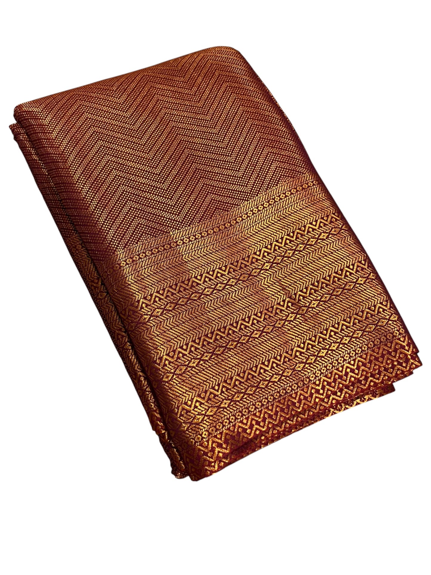 Southloom Premium Semi Silk Zari Work Brocade Saree in Bridal Maroon with Matching Pallu