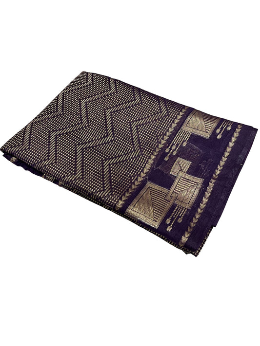 Southloom Georgete Banarasi Silk Saree with Woven Work on Body and Borders