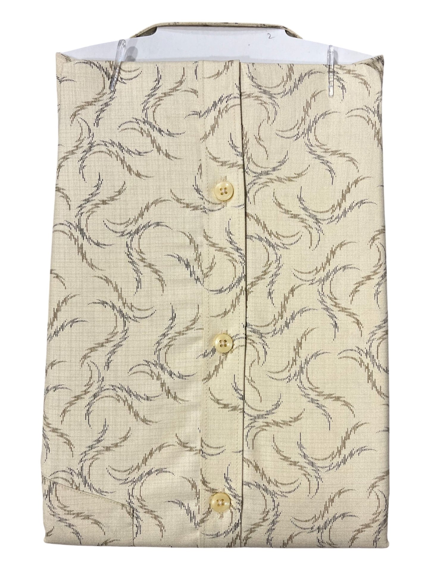 Southloom Pure Cotton Yellow Printed Shirt (XL FS)