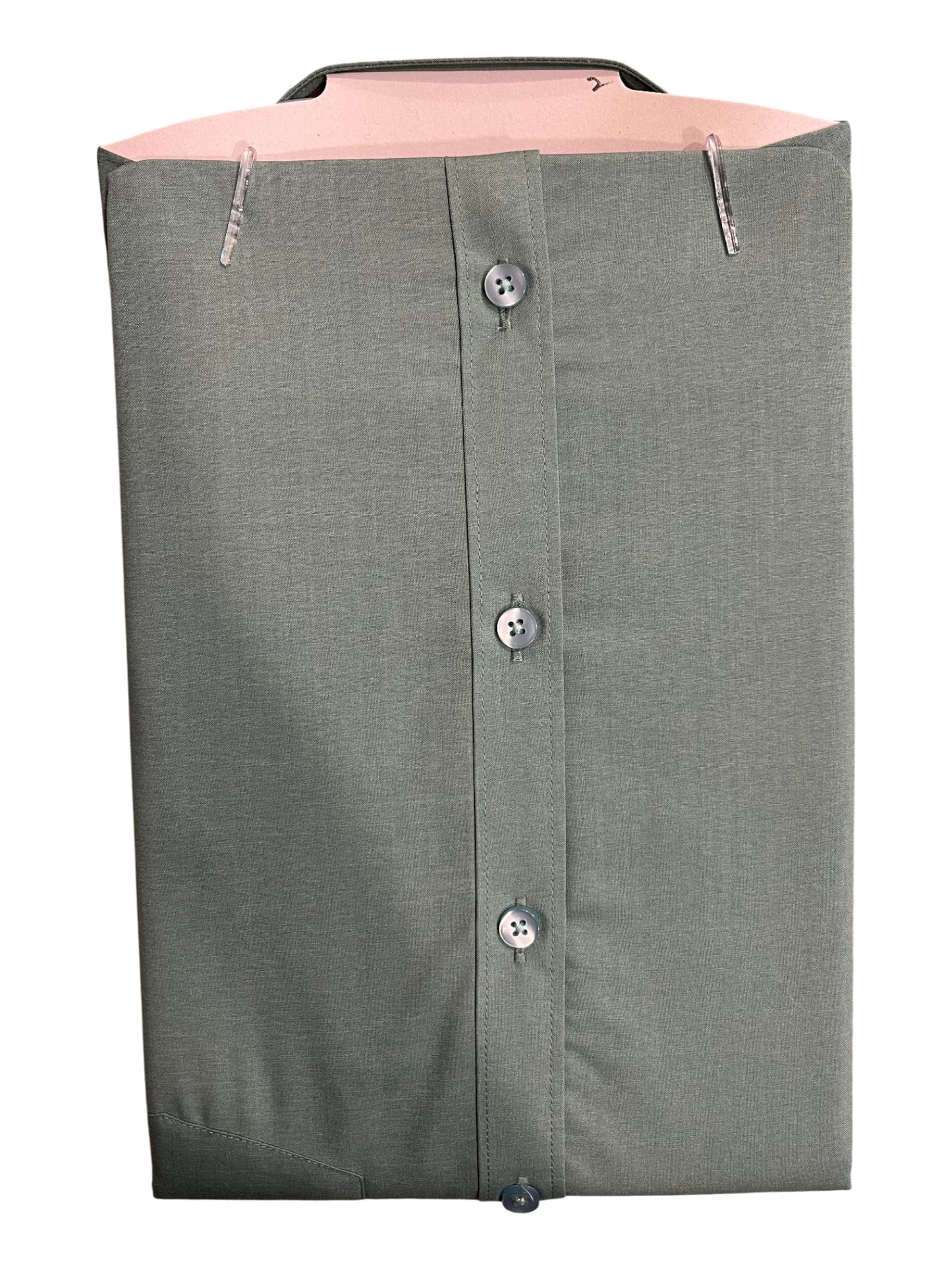 Southloom Pure Cotton Green Plain Shirt (38 FS)