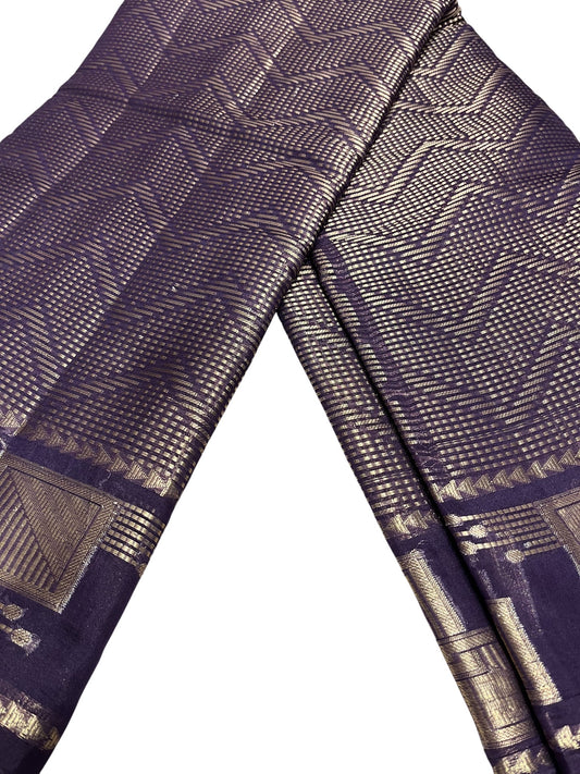 Southloom Georgete Banarasi Silk Saree with Woven Work on Body and Borders