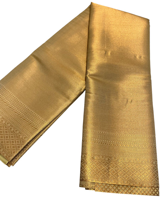 Southloom Premium Semi Silk Zari Work Brocade Saree in Bridal Beige with Matching Pallu