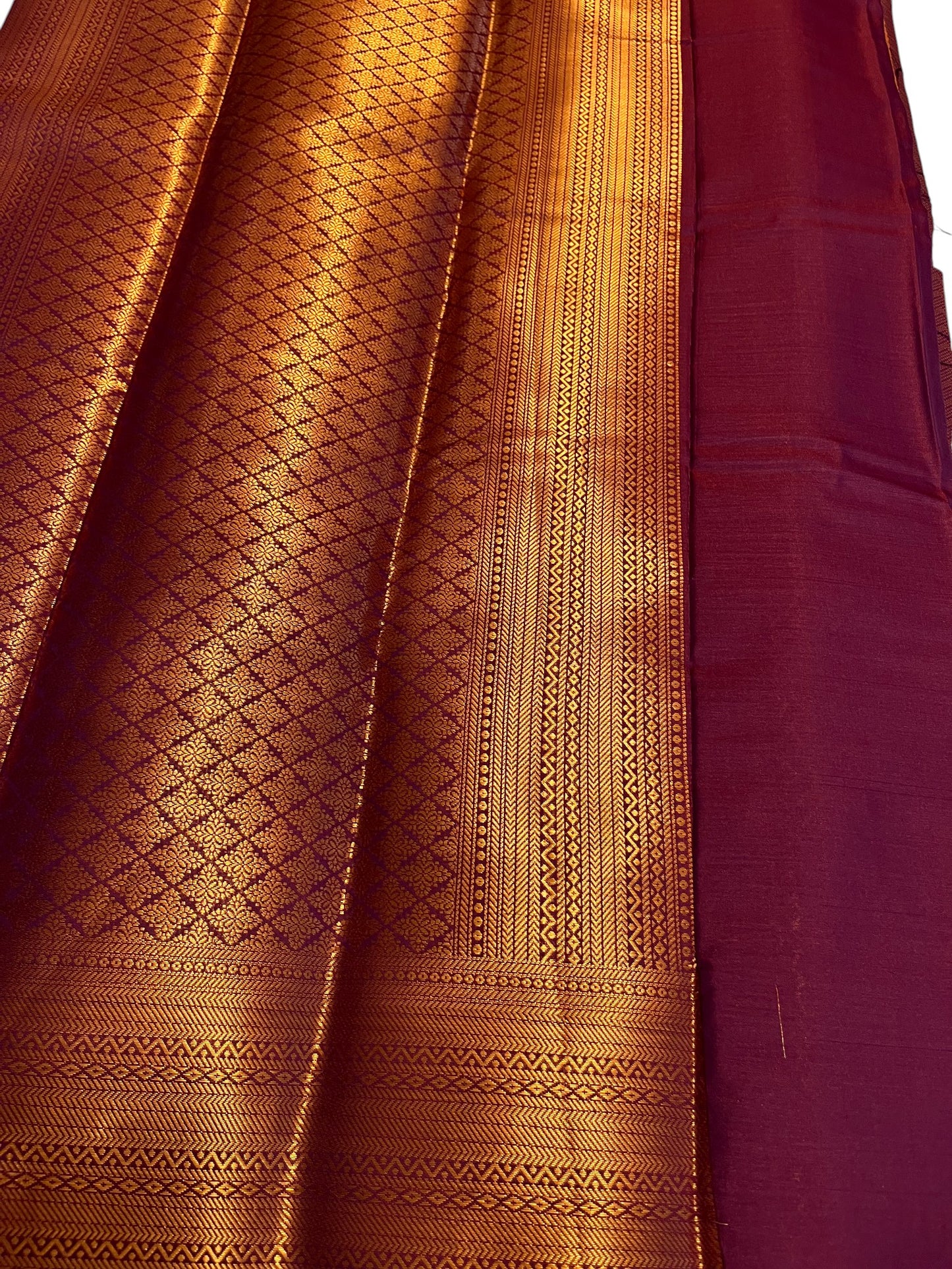 Southloom Premium Semi Silk Zari Work Brocade Saree in Bridal Maroon with Matching Pallu