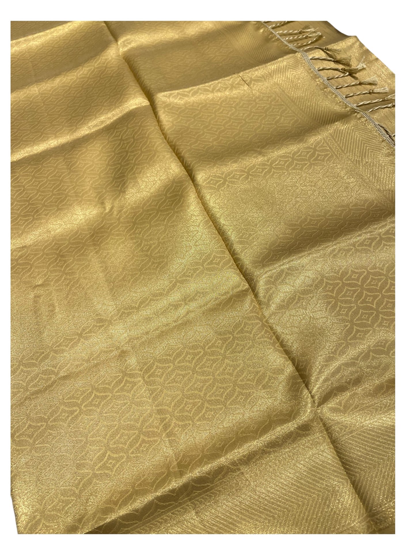 Southloom Tissu Semi Silk Saree with Golden Work on Body