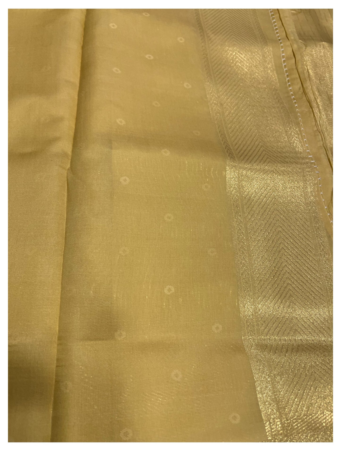 Southloom Tissu Semi Silk Saree with Golden Work on Body
