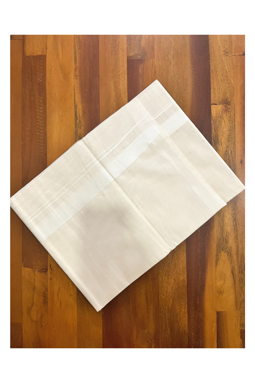 Kerala Pure Cotton Double Mundu with White Border