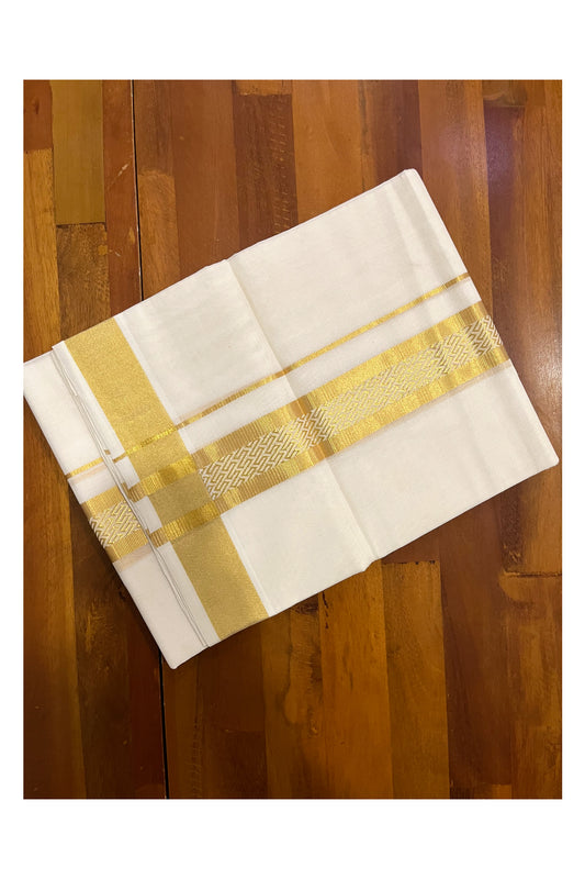 Southloom Premium Handloom Cotton Mundu with Kasavu Woven Border (Onam Mundu 2023)