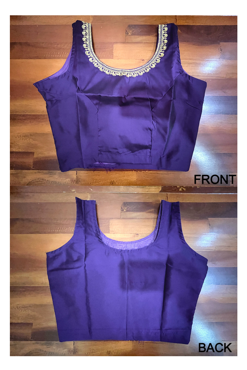 Southloom Semi Silk Purple Ready Made Blouse