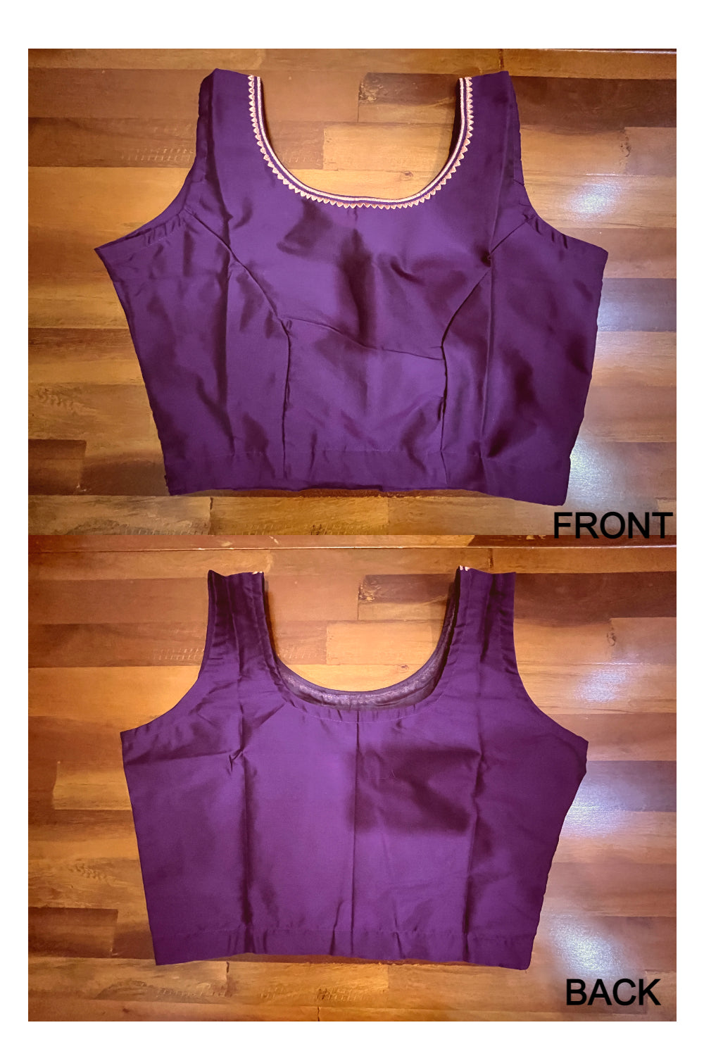 Southloom Semi Silk Purple Ready Made Blouse