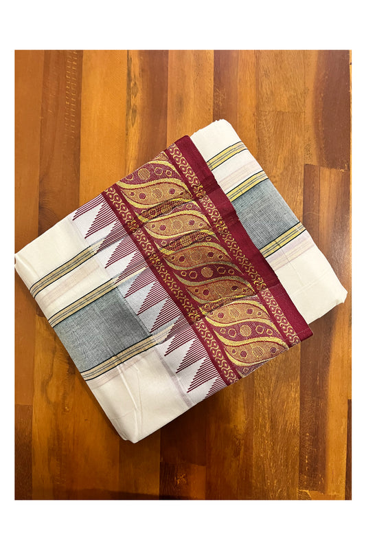 Southloom Pure Cotton Panchakacham with Angavastram (9+5) / Iyer Vesthi