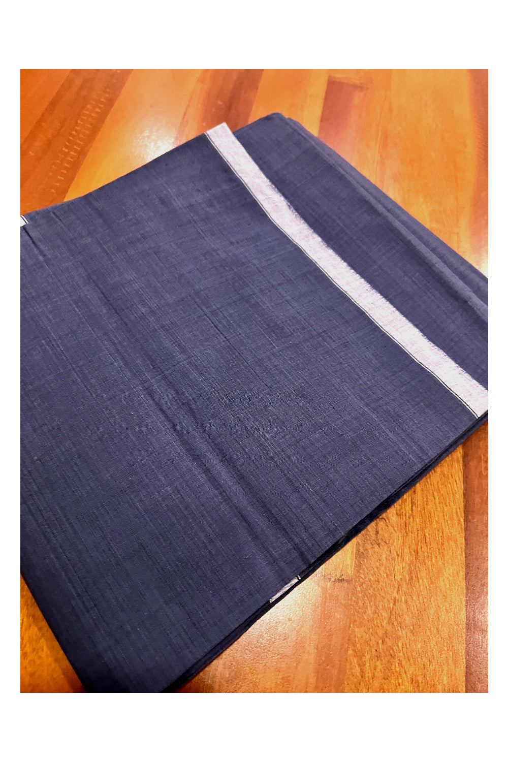 Southloom Dark Blue Single Mundu / Otta Mundu / Lungi (South Indian Kerala Dhoti)