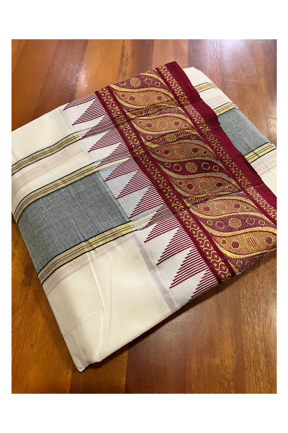 Southloom Pure Cotton Panchakacham with Angavastram (9+5) / Iyer Vesthi