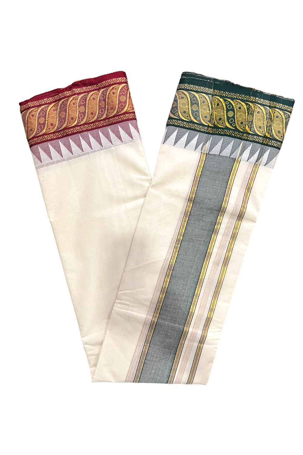 Southloom Pure Cotton Panchakacham with Angavastram (9+5) / Iyer Vesthi