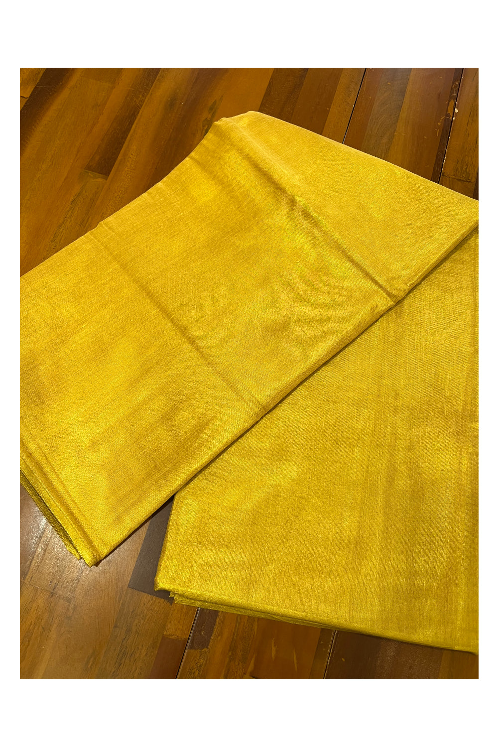 Southloom Semi Silk Yellow Tissue Saree With Embroidary Blouse Piece