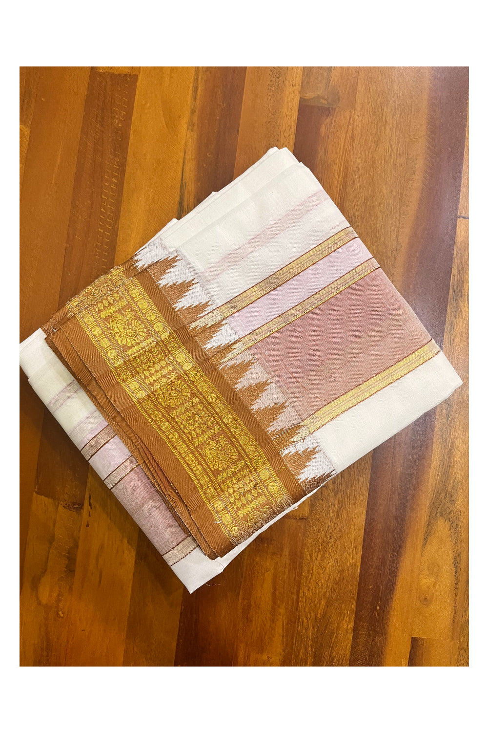 Southloom Pure Cotton Panchakacham with Angavastram (10+6) / Iyer Vesthi