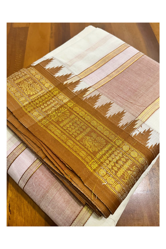 Southloom Pure Cotton Panchakacham with Angavastram (10+6) / Iyer Vesthi