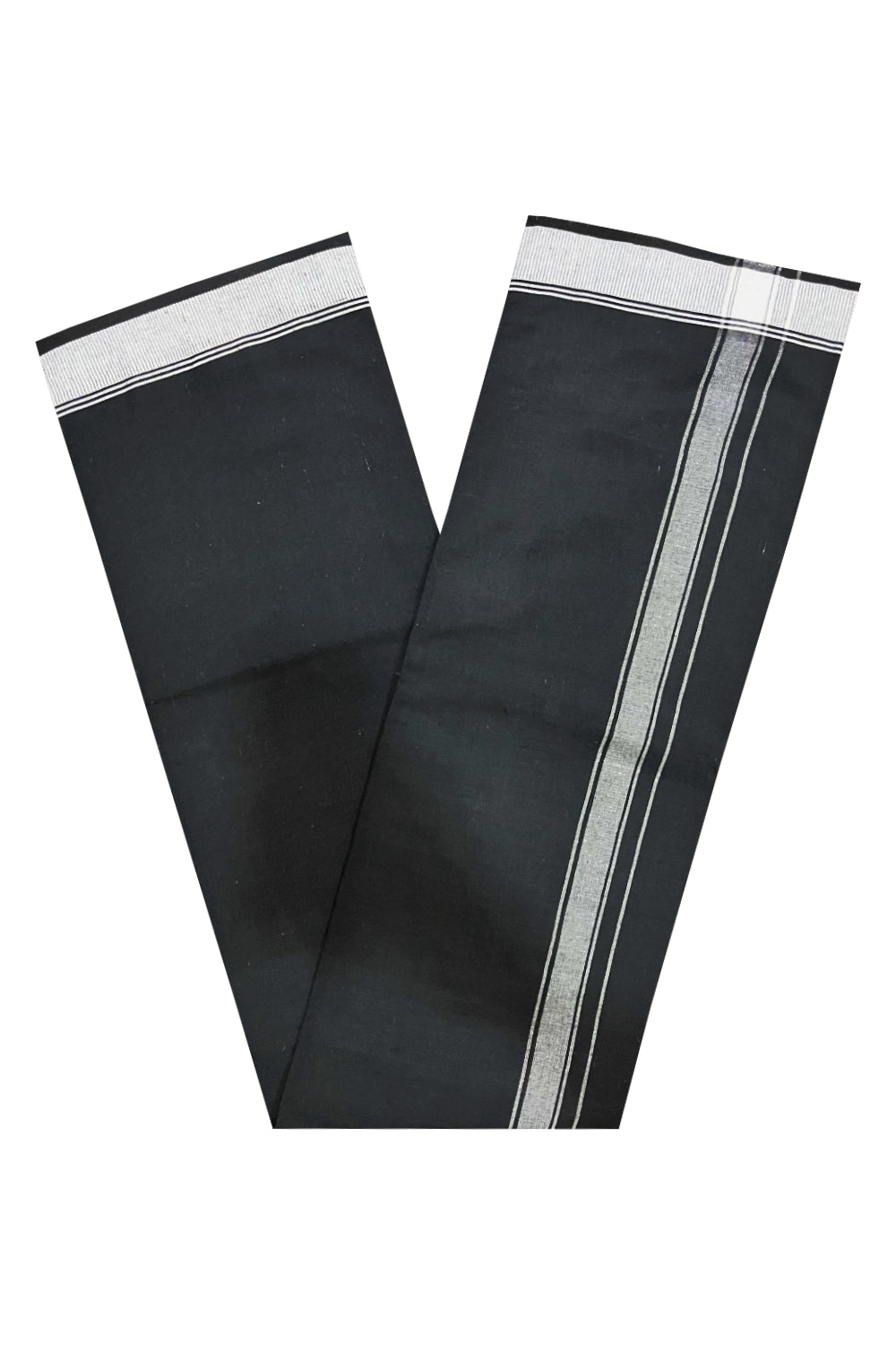 Sabarimala Ayyappa Black Single Dhoti / Lungi / Mundu for Men by Southloom