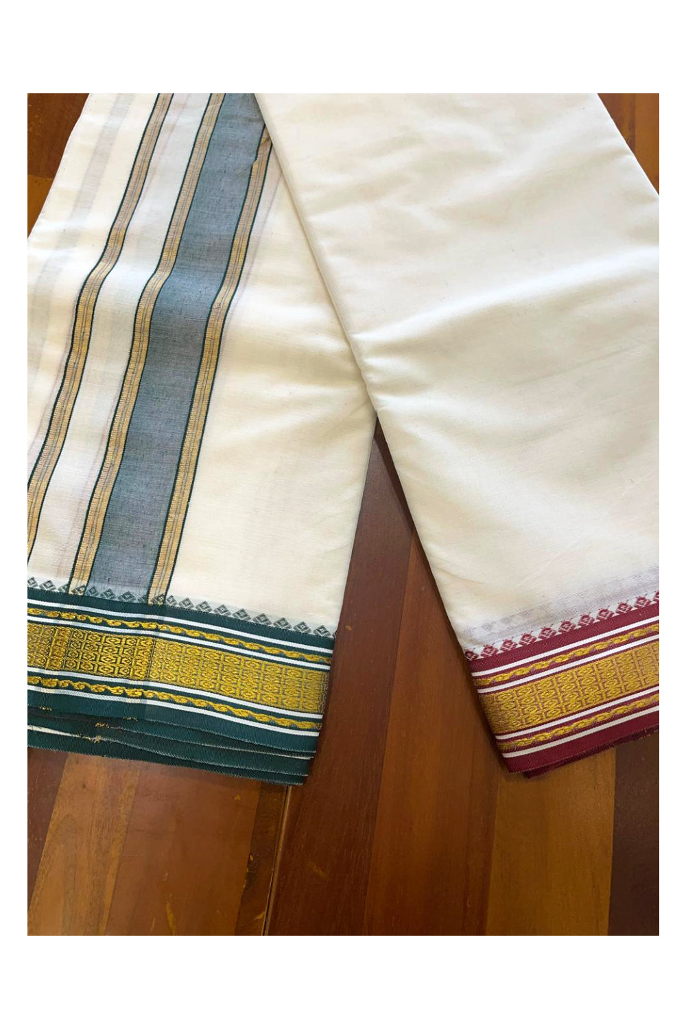 Southloom Pure Cotton Panchakacham with Angavastram (10+6) / Iyer Vesthi