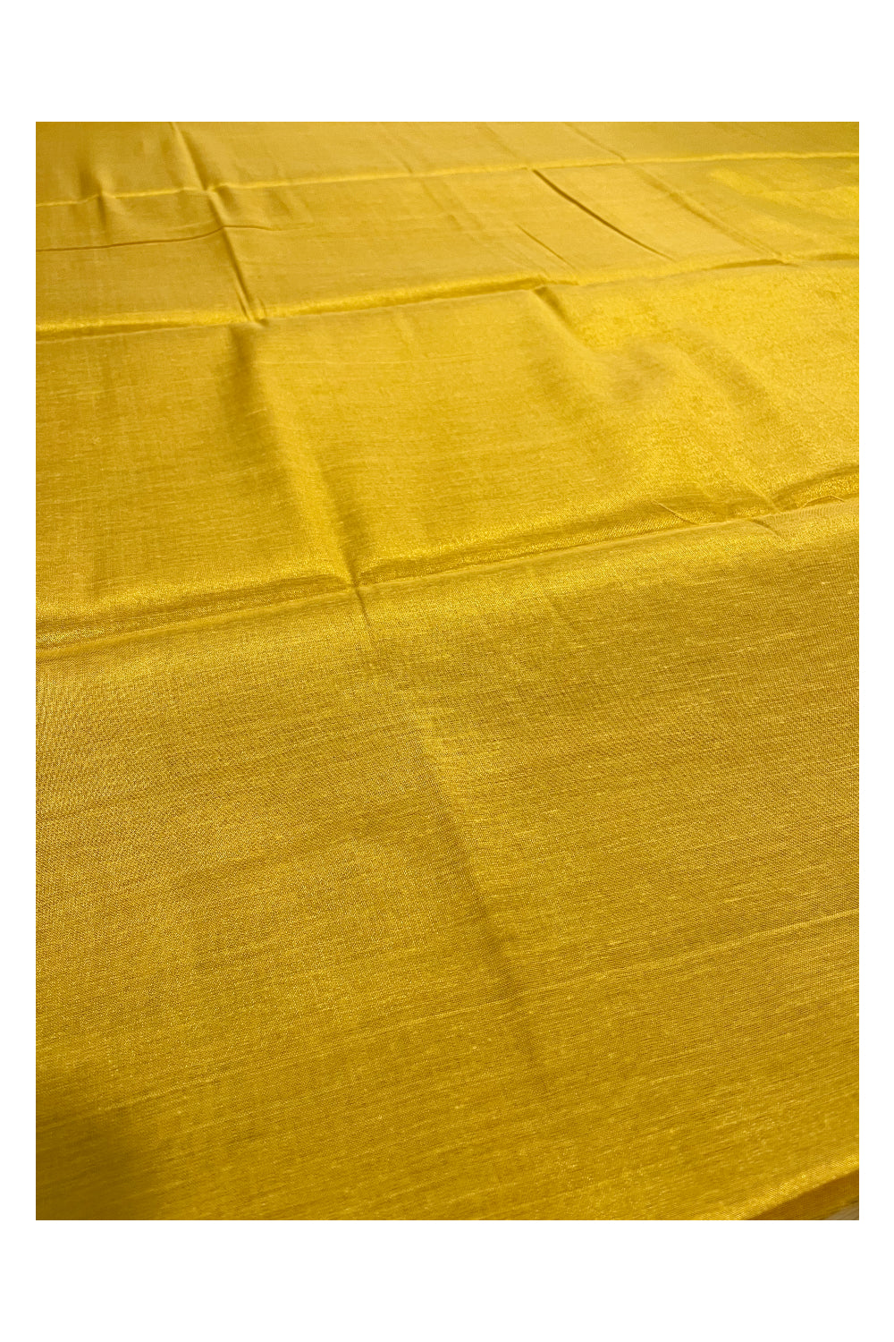 Southloom Semi Silk Yellow Tissue Saree With Embroidary Blouse Piece