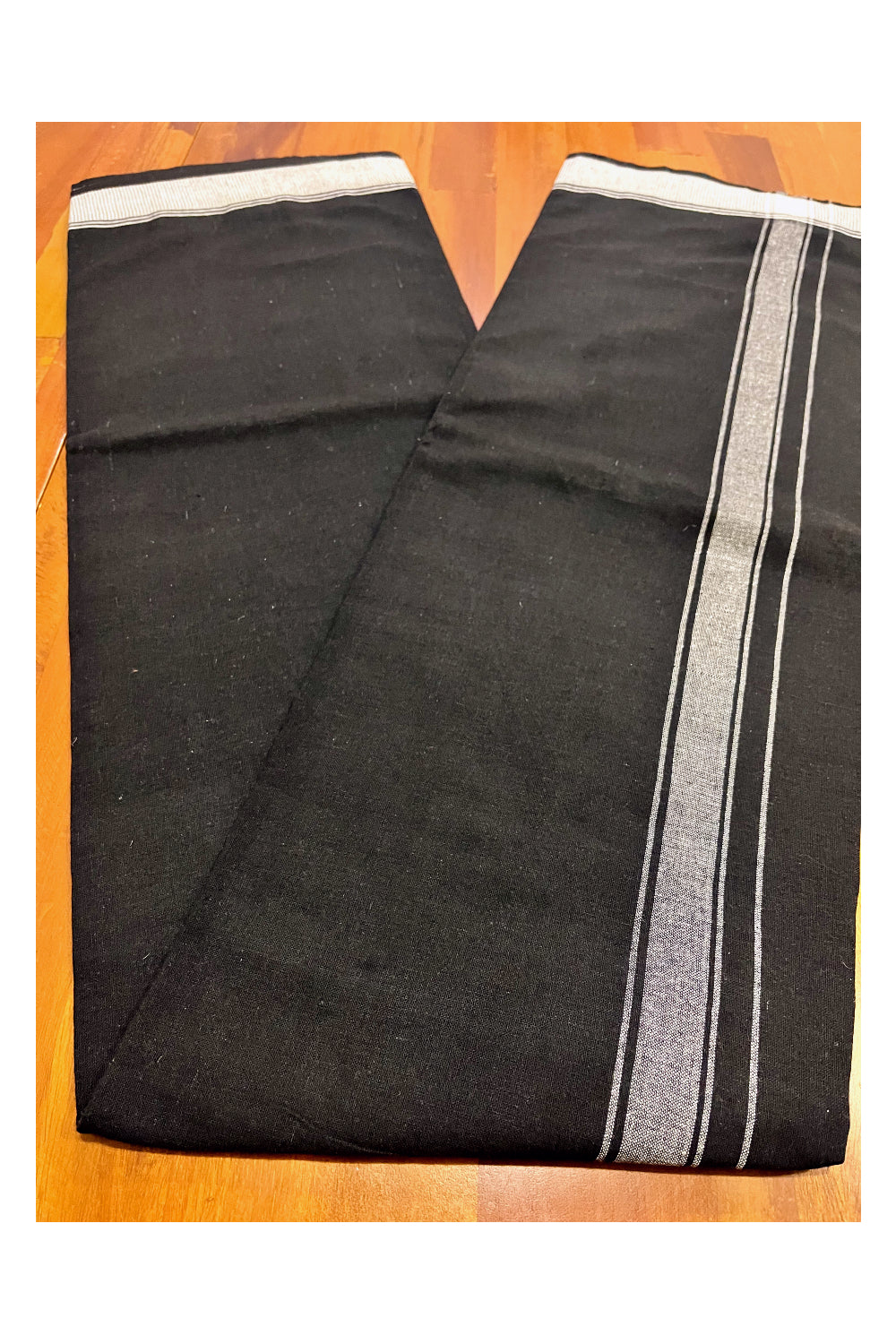 Sabarimala Ayyappa Black Single Dhoti / Lungi / Mundu for Men by Southloom