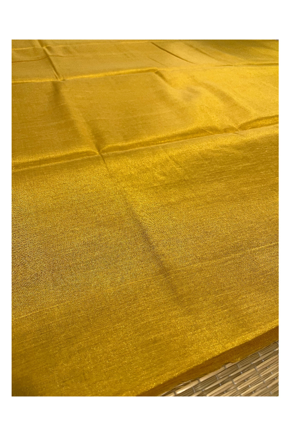 Southloom Semi Silk Yellow Tissue Saree With Embroidary Blouse Piece