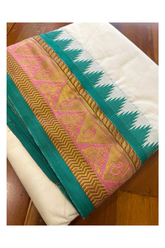 Southloom Pure Cotton Panchakacham with Angavastram (10+6) / Iyer Vesthi