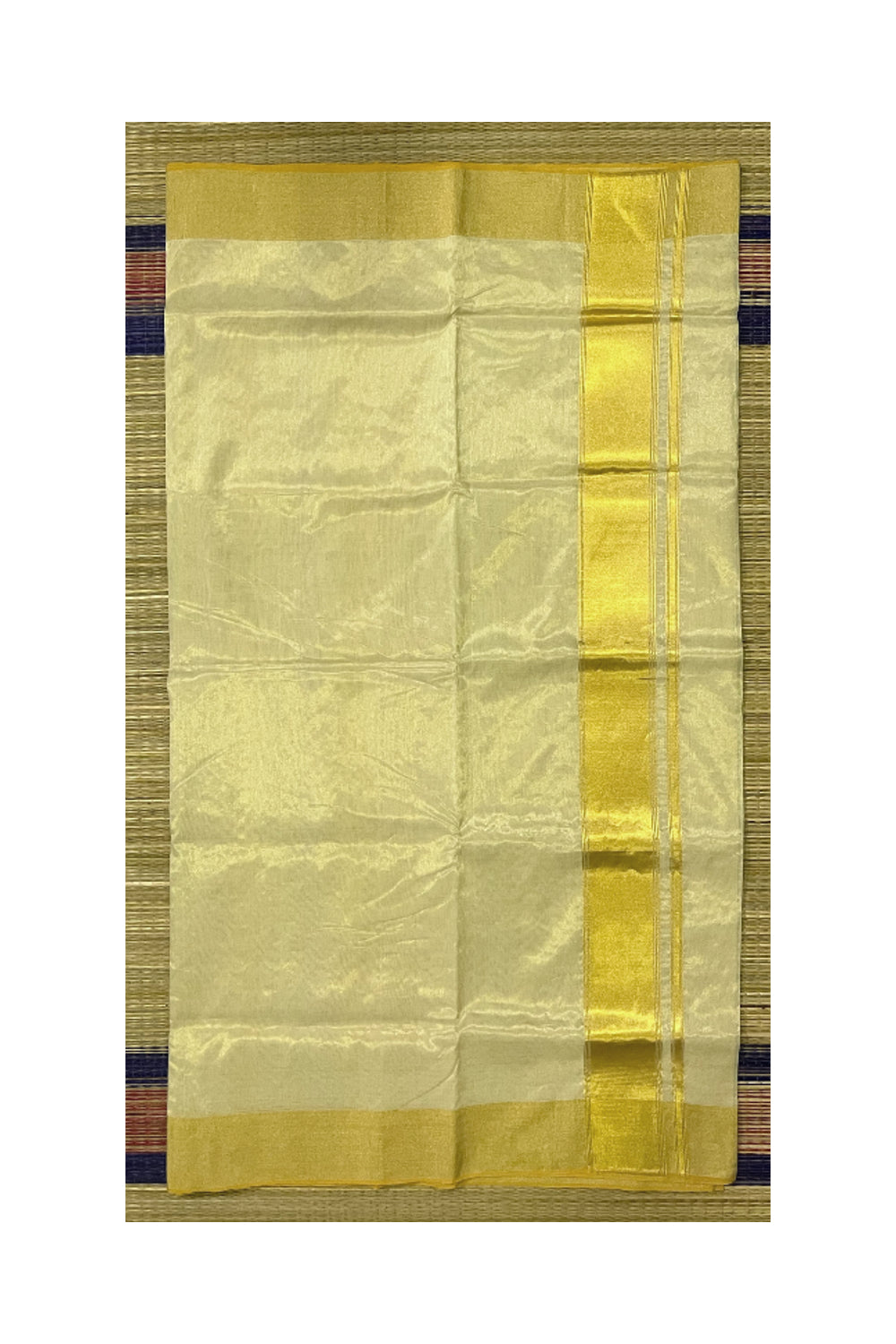 Southloom Super Premium Balaramapuram Handloom Tissue Saree with 3 inch Border