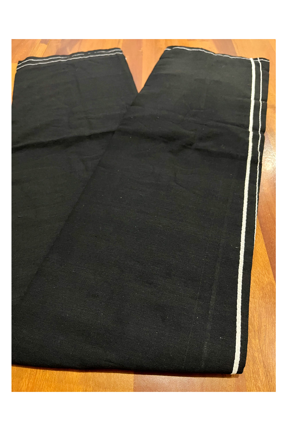 Sabarimala Ayyappa Black Single Dhoti / Lungi / Mundu for Men by Southloom