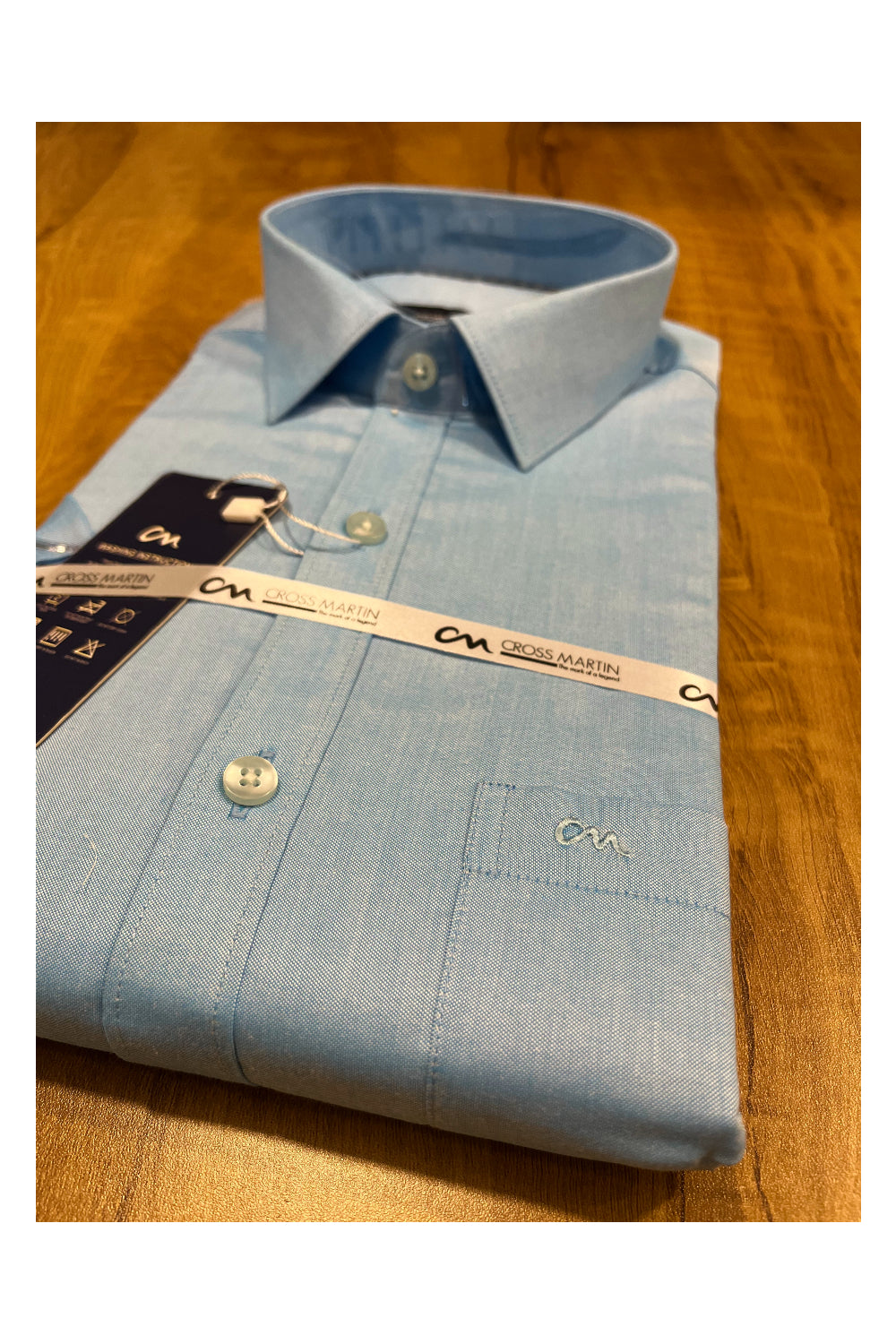 Pure Cotton Blue Shirt (40 HS)