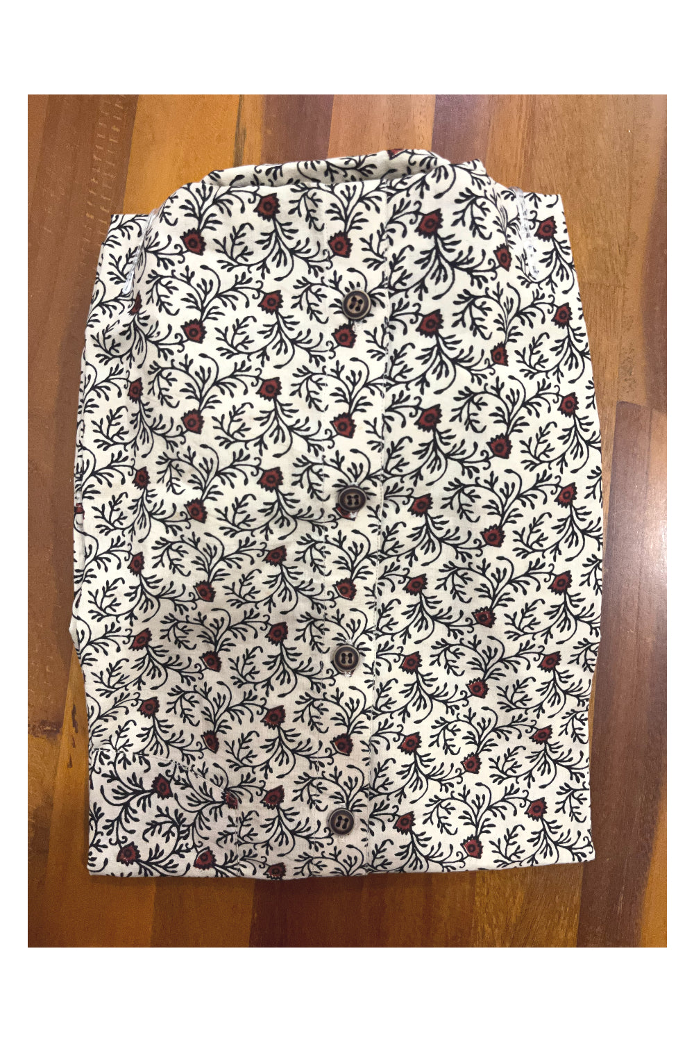 Southloom Jaipur Cotton Floral Hand Block Printed Shirt (Half Sleeves)