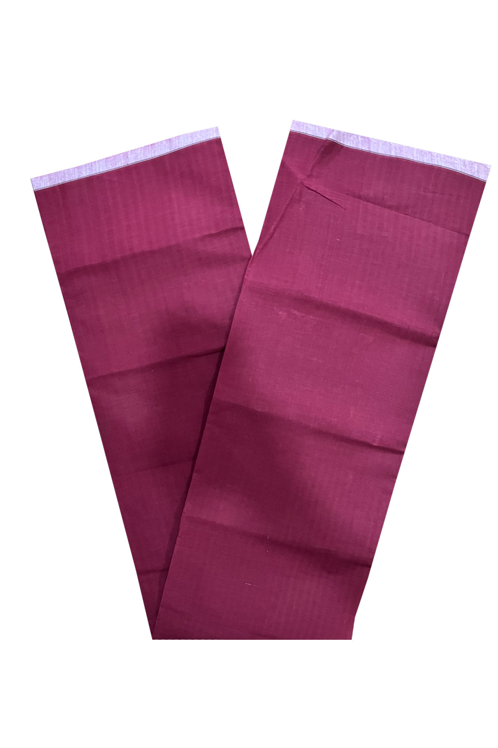 Southloom Maroon Single Mundu / Otta Mundu / Lungi (South Indian Kerala Dhoti)