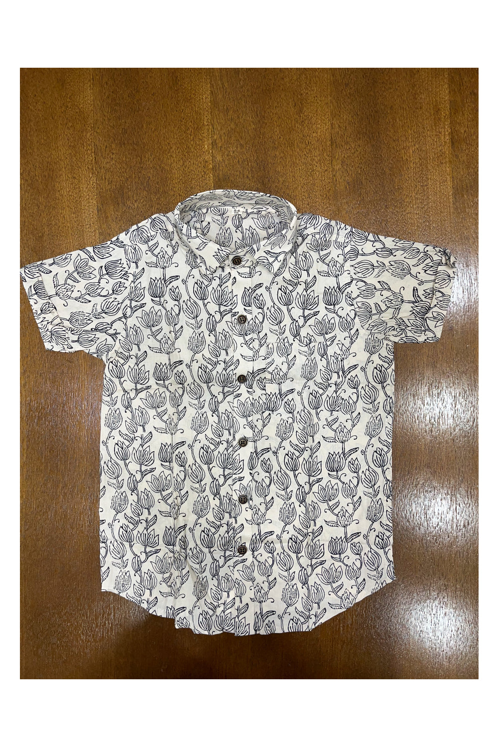 Southloom Jaipur Cotton Hand Block Printed Shirt For Kids (Half Sleeves)