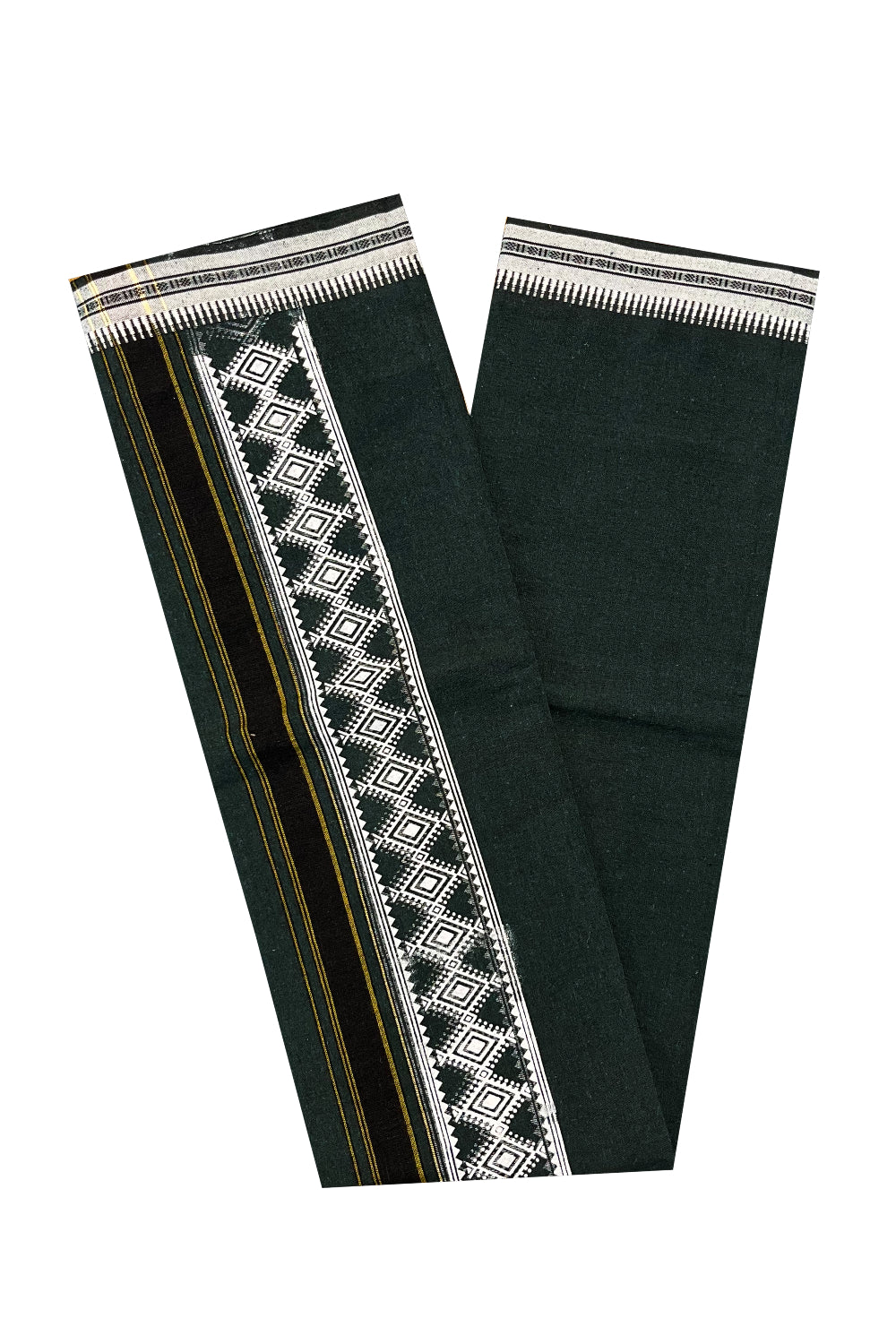 Southloom Green Printed Single Mundu / Otta Mundu / Lungi (South India ...