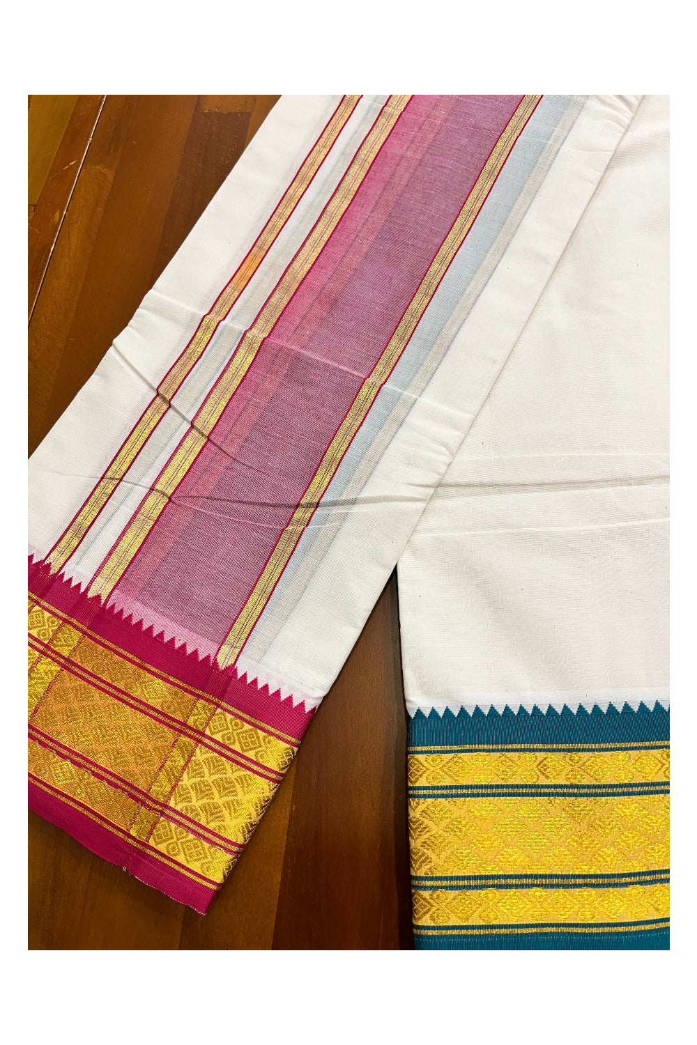 Southloom Pure Cotton Panchakacham with Angavastram (9+5) / Iyer Vesthi