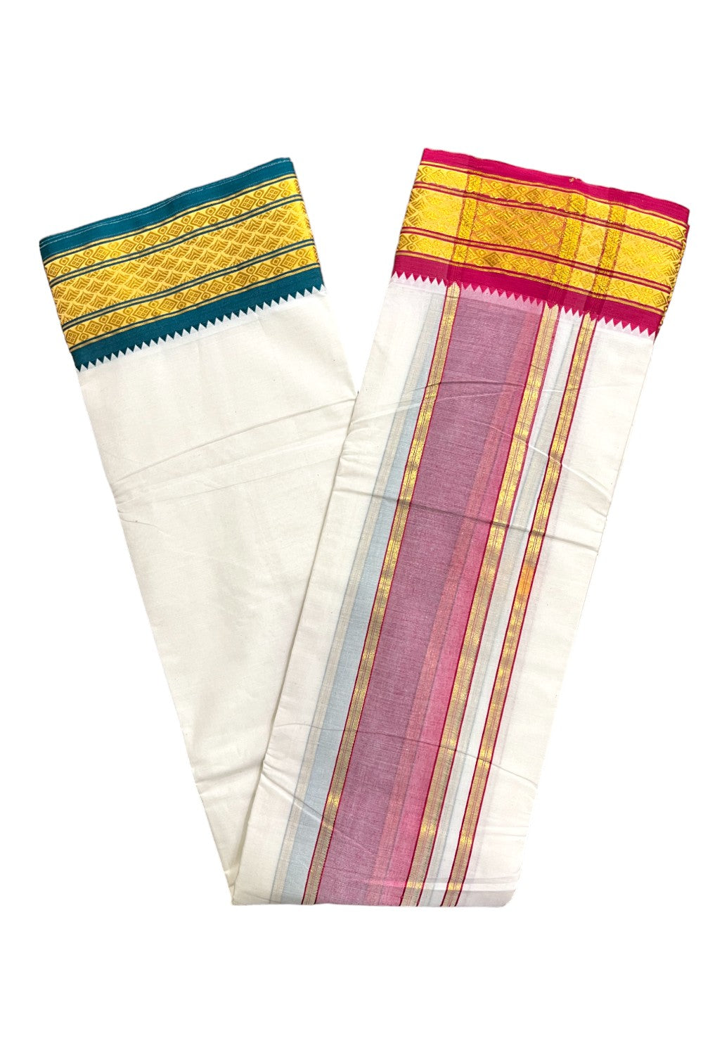 Southloom Pure Cotton Panchakacham with Angavastram (9+5) / Iyer Vesthi