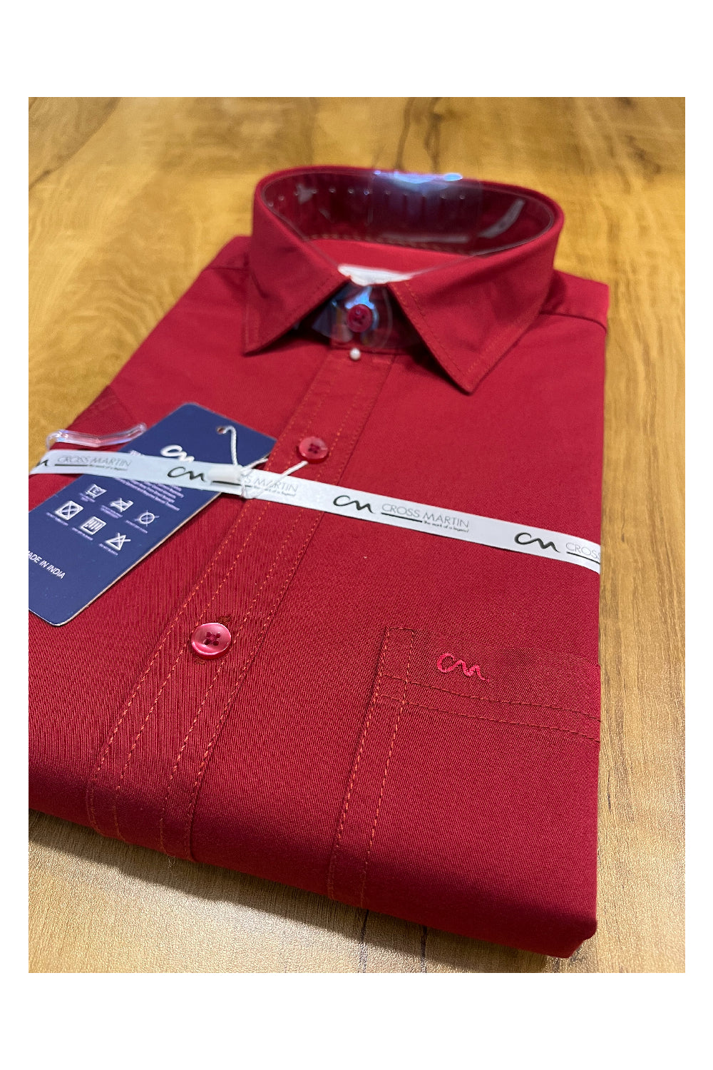 Pure Cotton Red Shirt (40 HS)