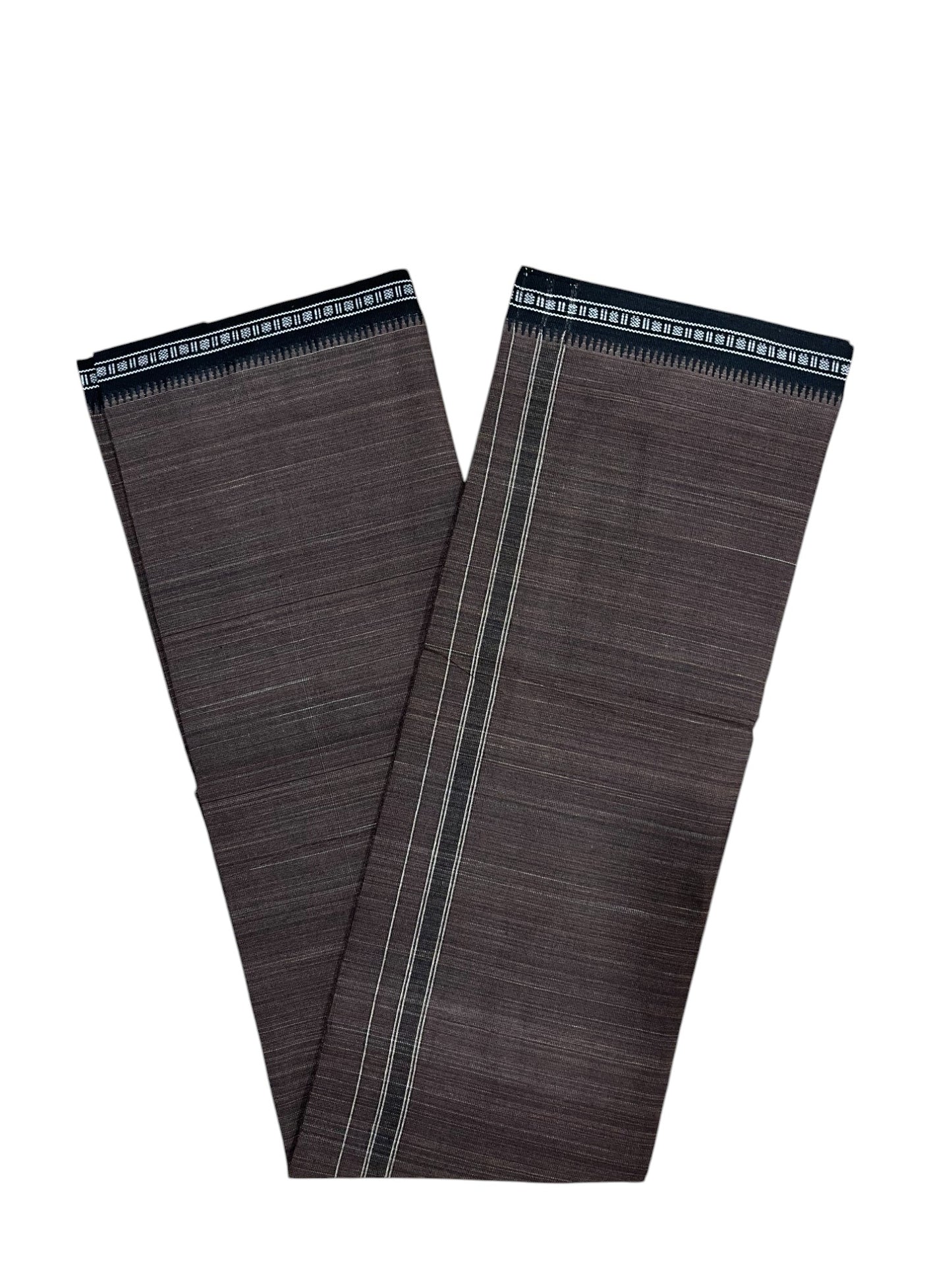 Southloom Brown Single Mundu / Otta Mundu / Lungi (South Indian Kerala Dhoti)