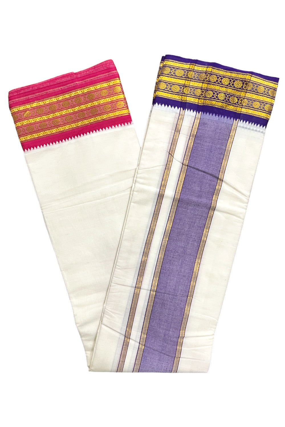 Southloom Pure Cotton Panchakacham with Angavastram (9+5) / Iyer Vesthi