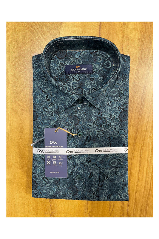 Pure Cotton Blue Printed Shirt (40 HS)