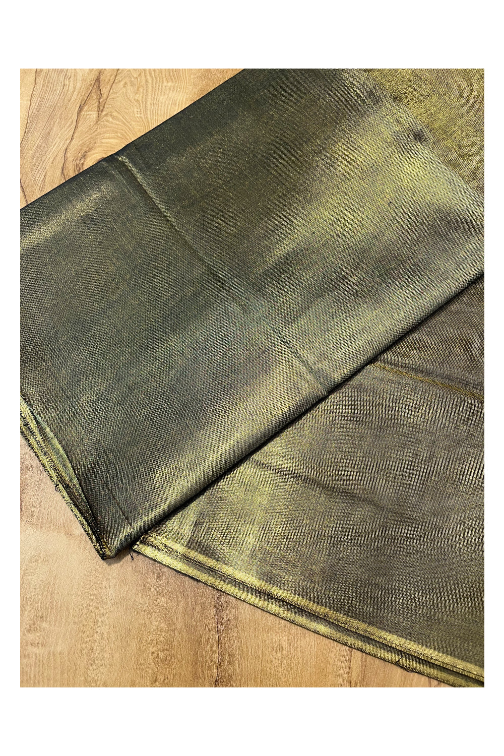 Southloom Semi Silk Green Tissue Saree With Embroidary Blouse Piece