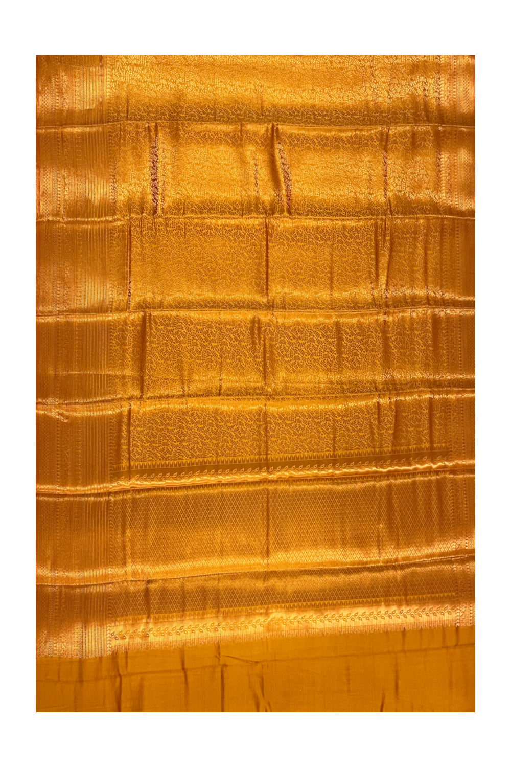 Southloom Premium Semi Silk Zari Work Brocade Saree in Bridal Yellow with Matching Pallu (Kanchipuram Pattu Saree)