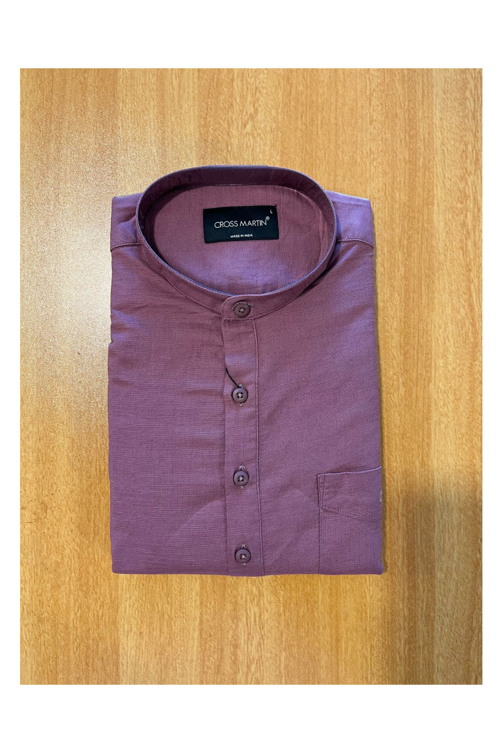 Southloom  Purple  Short Cotton Kurta Shirt for Men