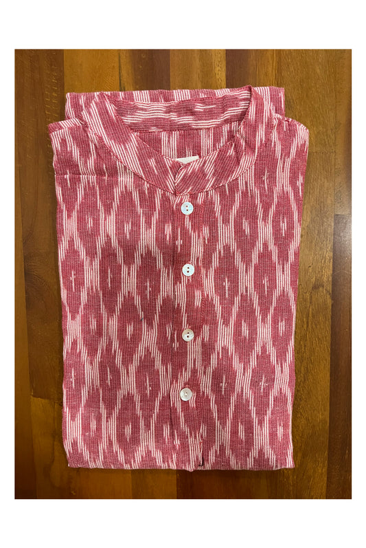 Cotton Jaipur Pink Hand Block Printed Long Kurta