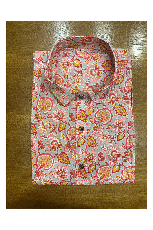 Southloom Jaipur Cotton Hand Block Printed Shirt (Full Sleeves)