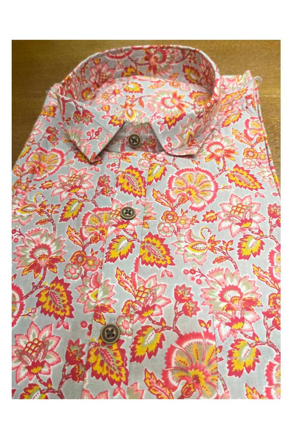 Southloom Jaipur Cotton Hand Block Printed Shirt (Full Sleeves)