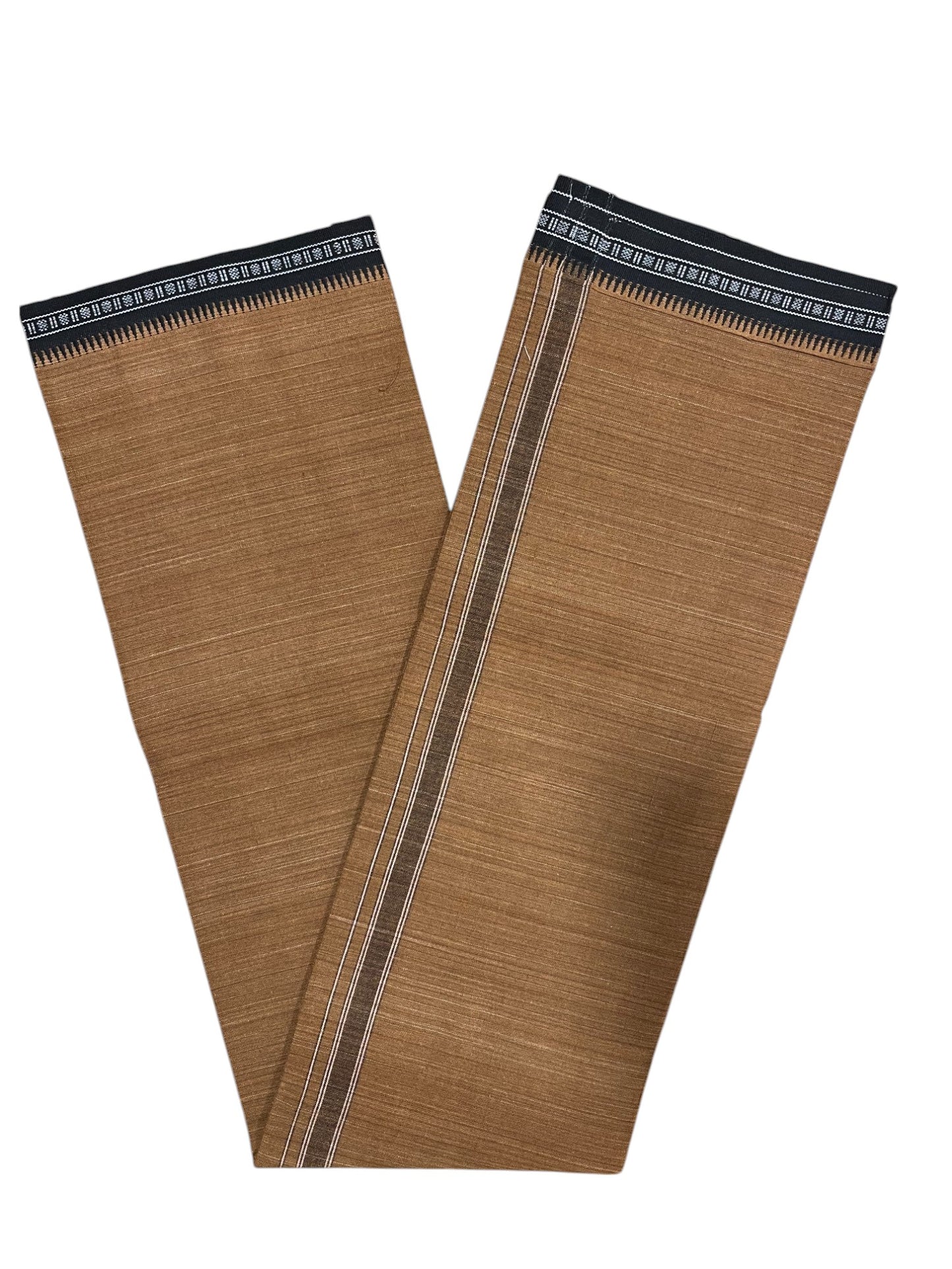 Southloom Brown Single Mundu / Otta Mundu / Lungi (South Indian Kerala Dhoti)