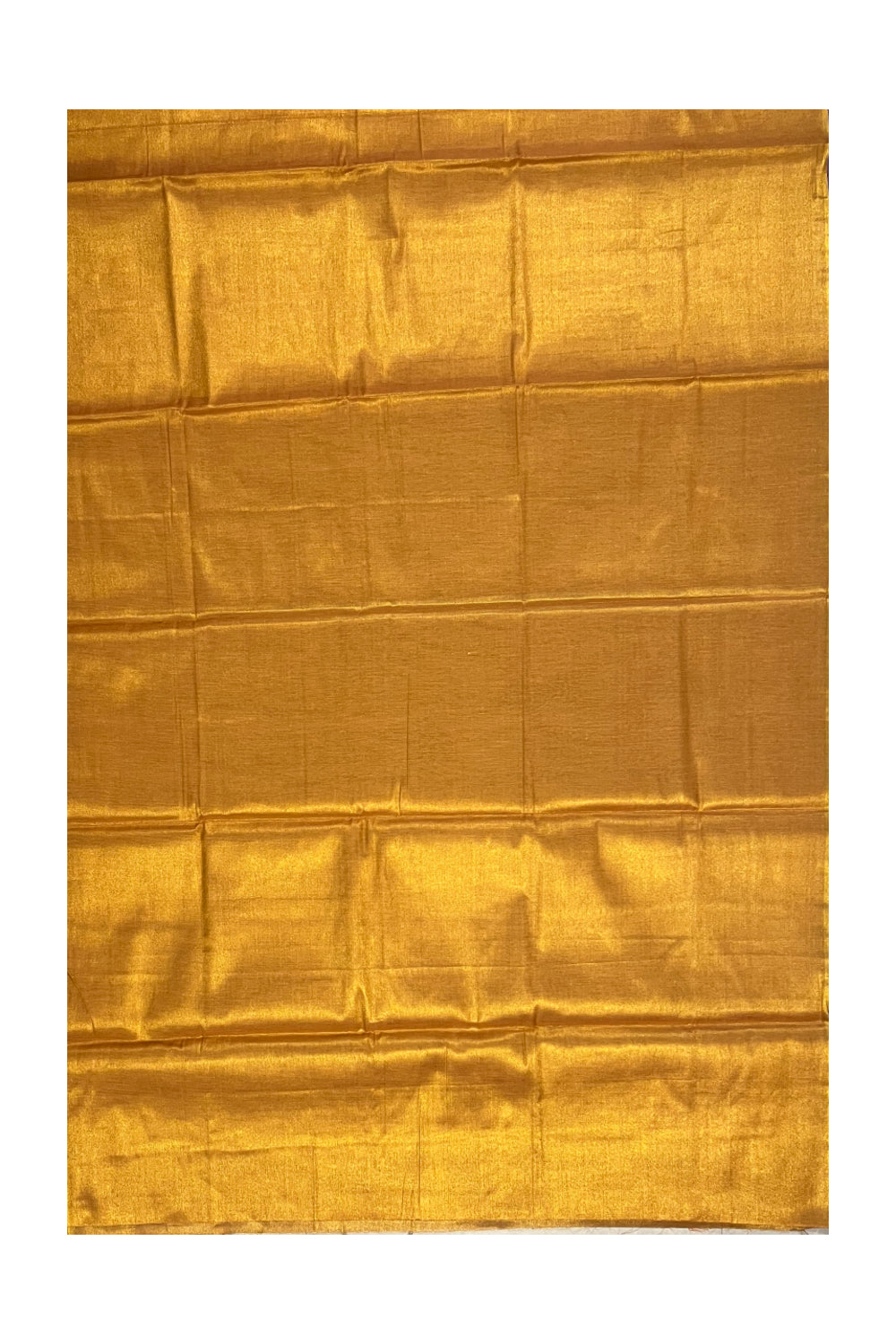 Southloom Semi Silk Golden Tissue Saree With Embroidary Blouse Piece