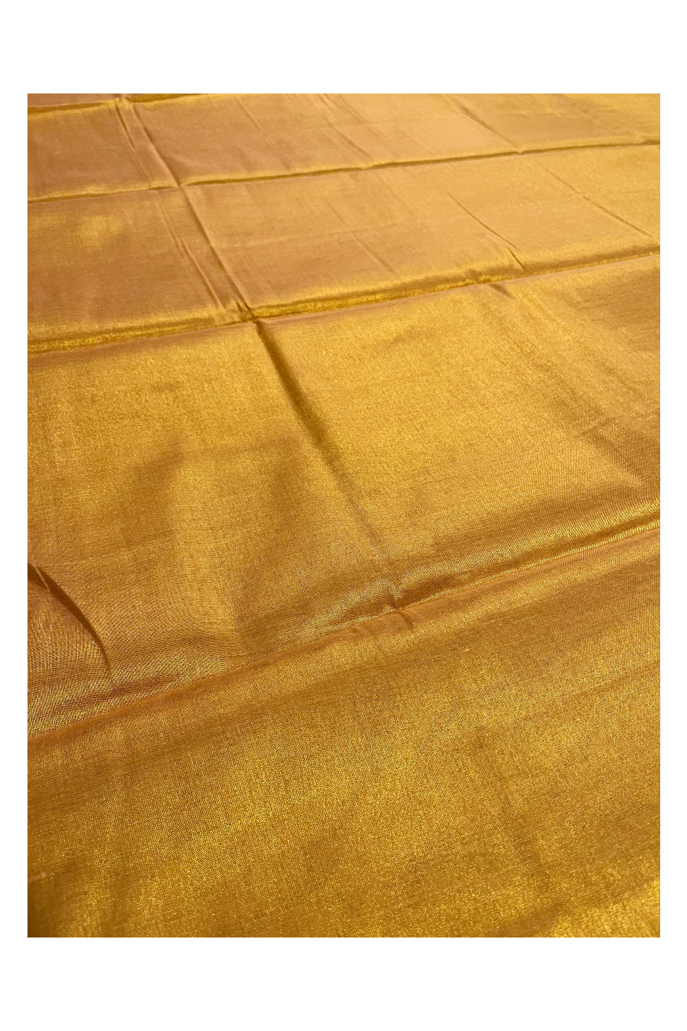 Southloom Semi Silk Golden Tissue Saree With Embroidary Blouse Piece