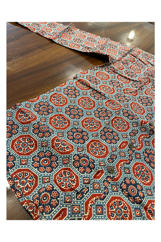 Southloom Jaipur Pure Cotton  Printed Shirt For Men (Medium)