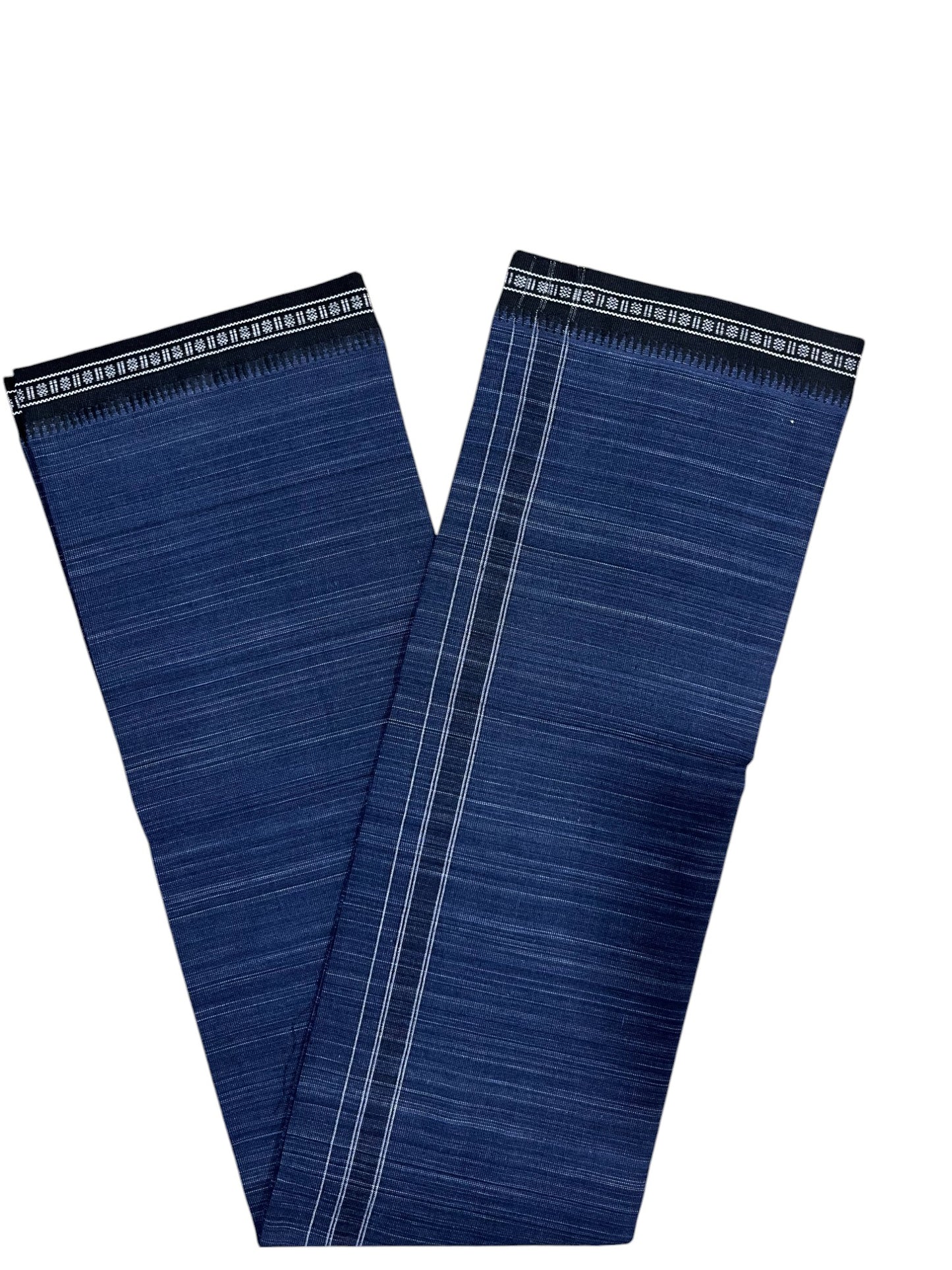 Southloom Blue Single Mundu / Otta Mundu / Lungi (South Indian Kerala Dhoti)